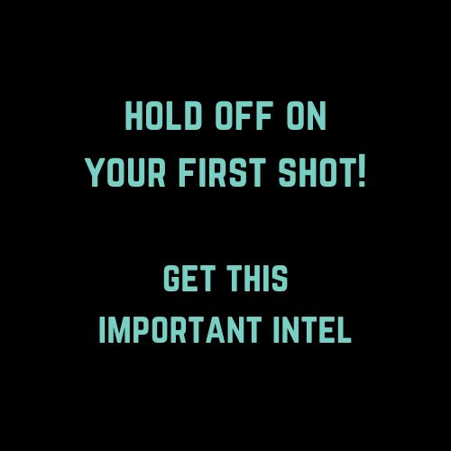 text that says "Hold off on your first shot! Get this important intel" questions to ask before taking a GLP-1