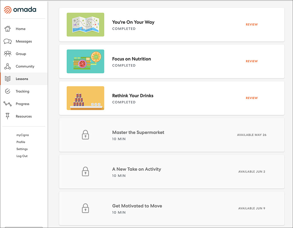 Omada Health lessons